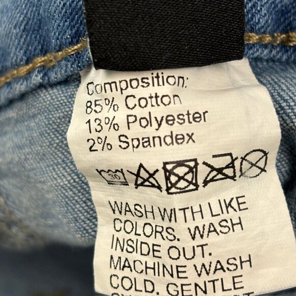 Shein Raw Hem Flare Women's size Medium M Blue Denim jeans - Picture 3 of 4